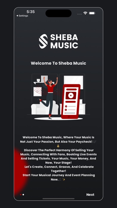 Sheba Music App Screenshot