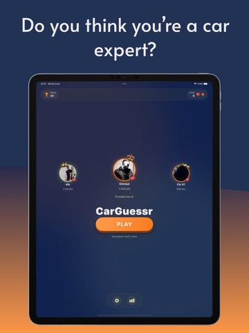 CarGuessr iPad screenshot