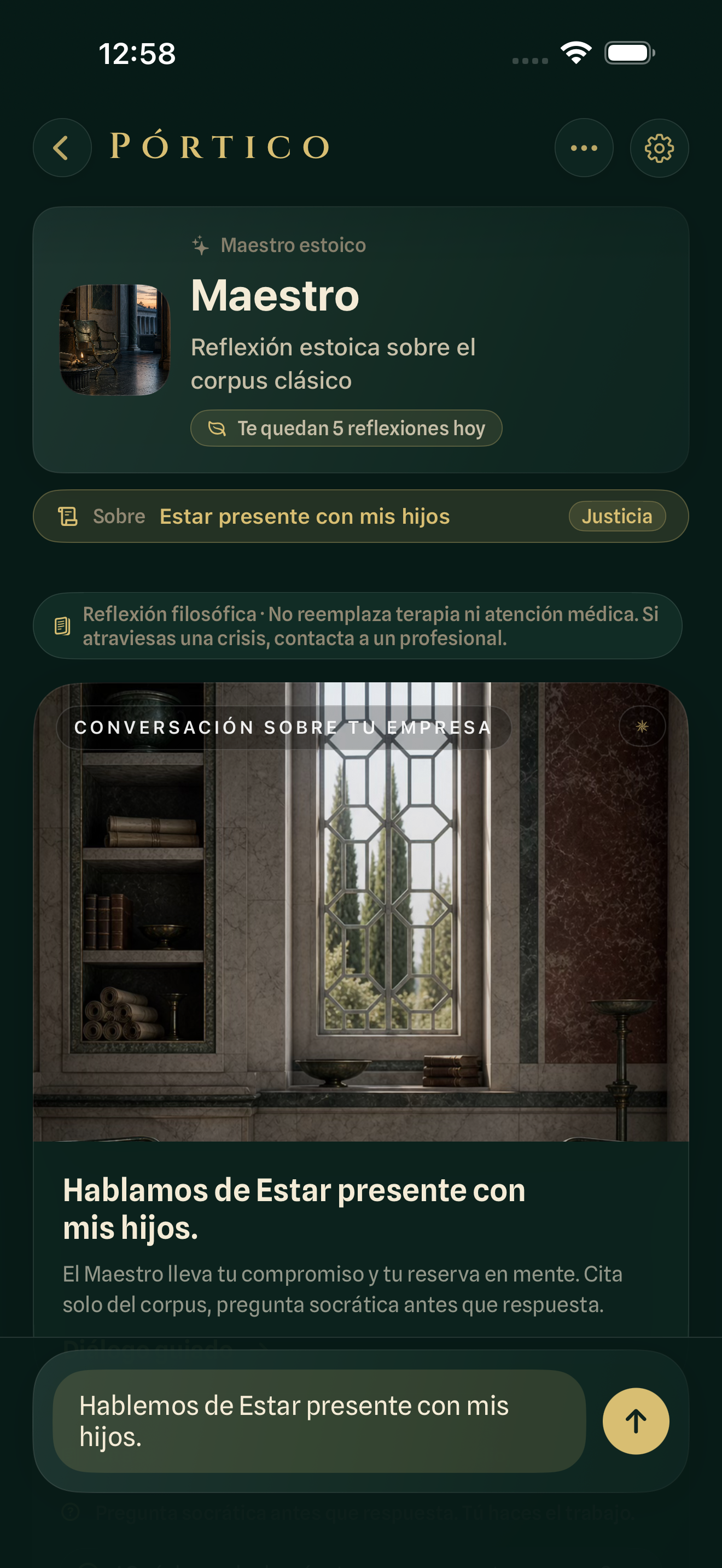 Pórtico: Práctica Estoica screenshot 7