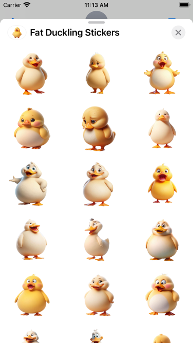 Screenshot #1 pour Fat Duckling Stickers