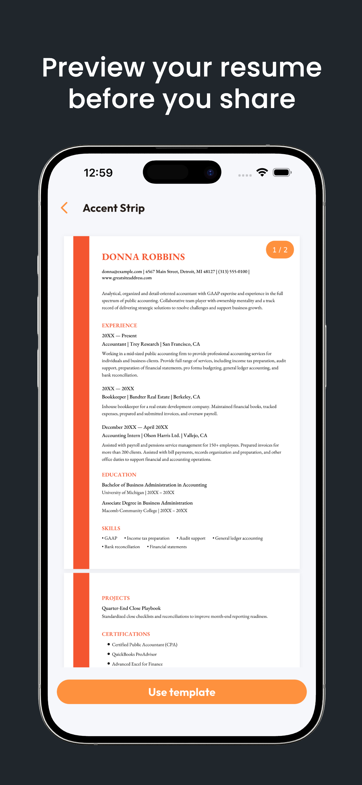 Resume Builder: ATS CV screenshot 2