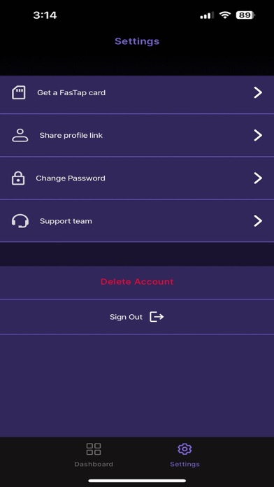 FasTap App Screenshot