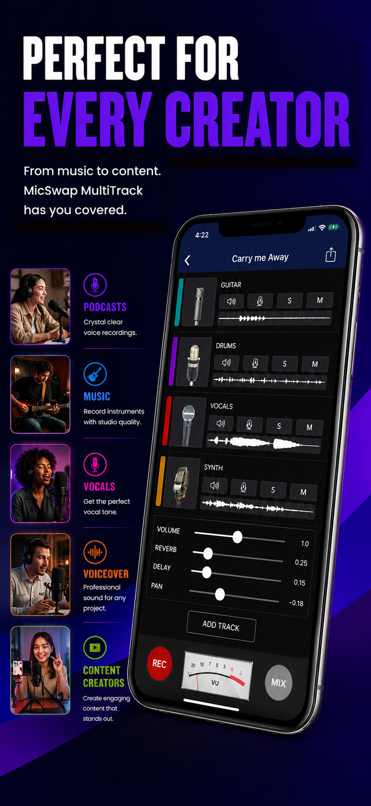 MicSwap MultiTrack: Mic Studio screenshot 5
