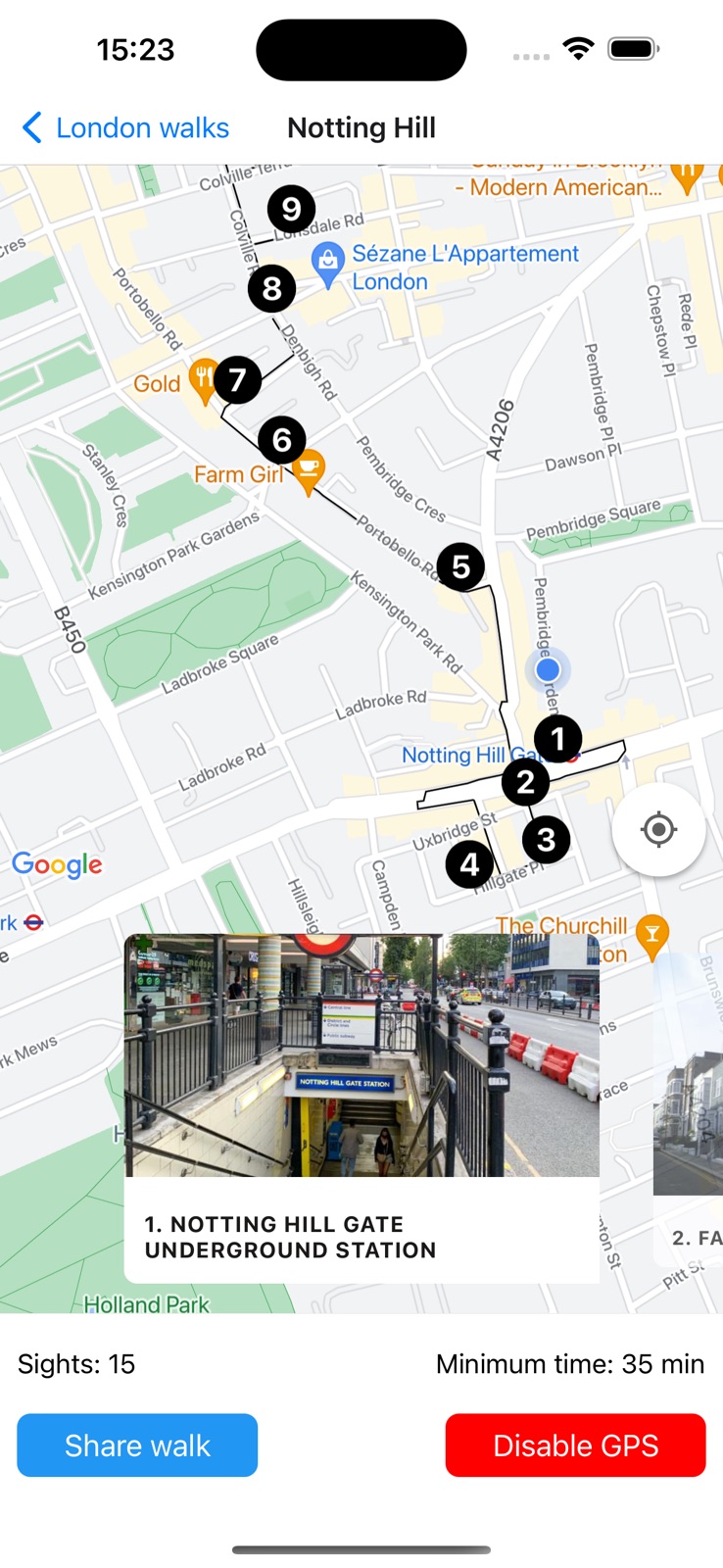 CityTrotter London/Paris Walks iphone screenshot 2