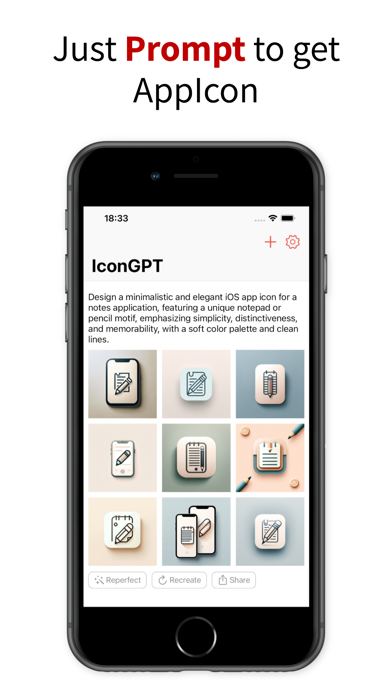 IconGPT - AI Design,iconTool iPhone screenshot 1 - Developer Tools app