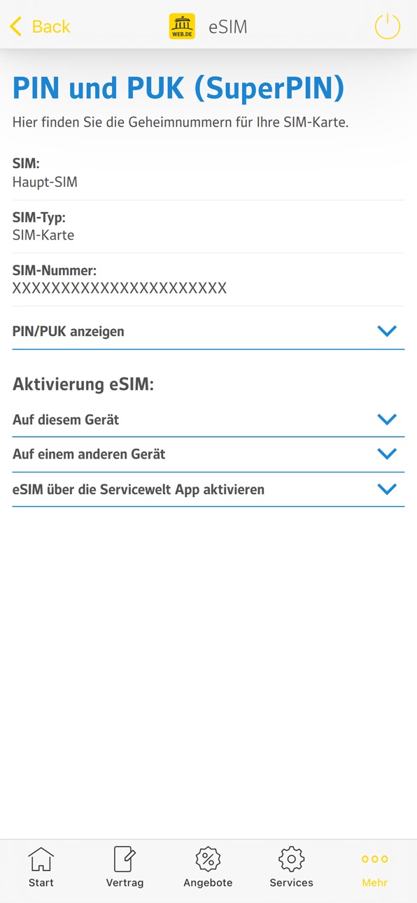 iPhone screenshot