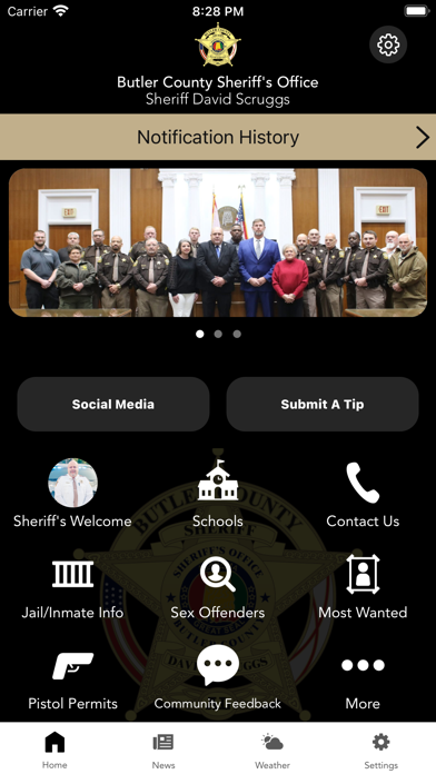 Butler County Sheriff’s Office Screenshot