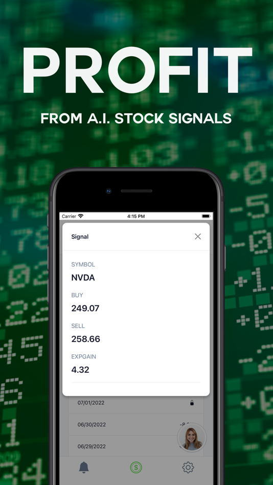 #1. Stock Signals by Alpha AI (iOS) 由: Wally World Apps