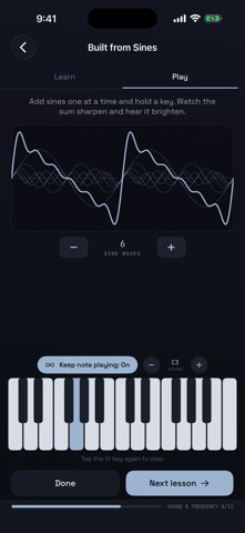 Aether Learn iPhone screenshot