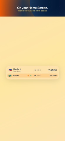 Zonely - Time Zones screenshot