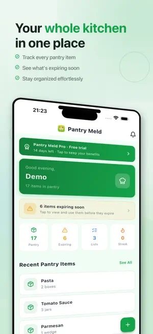 Pantry Meld - Food Tracker screenshot 1