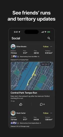 Скриншот KYRO: Run & Claim Territory на iPhone 5