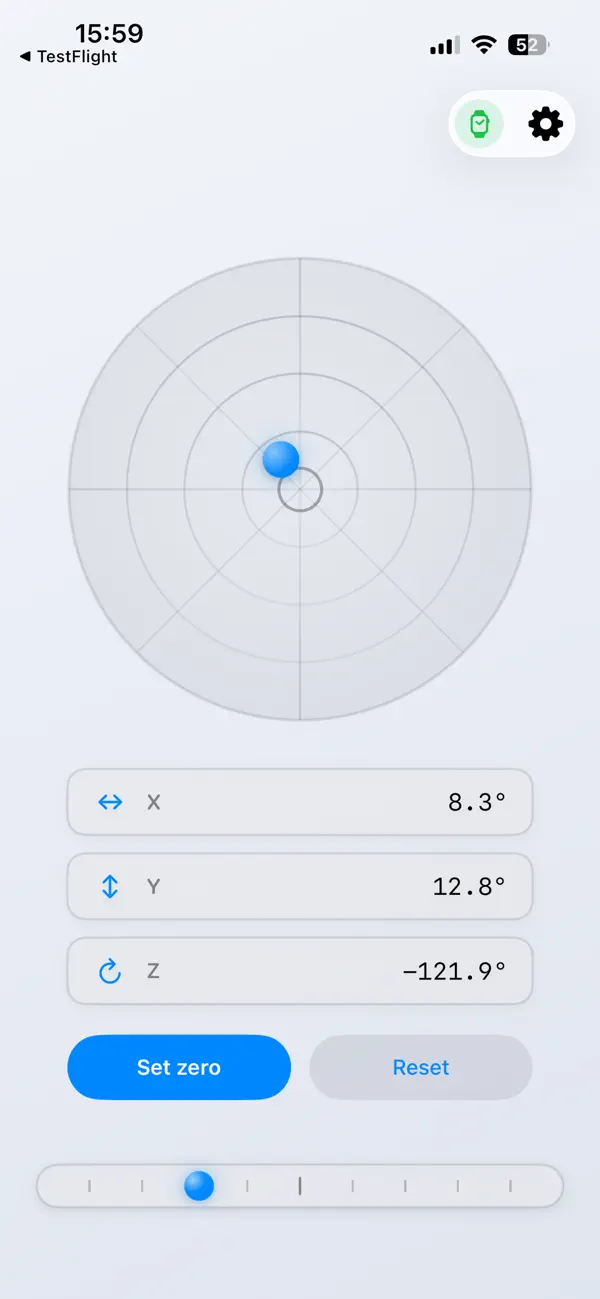 Screenshot #1 pour Inclinometer Pro
