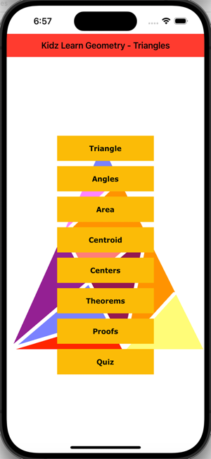 ‎Triangles in Geometry Screenshot
