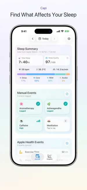 Capi: Sleep Factors Analysis screenshot 1
