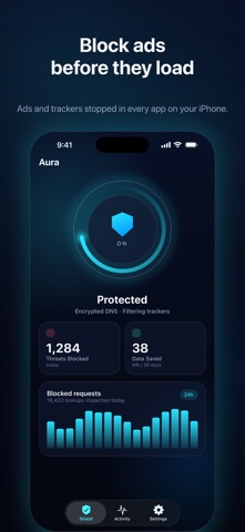 Aura: Ad Blocker & Private DNS Screenshot 1 of 10