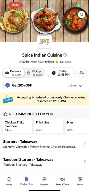 Spice Indian Cuisine, screenshot 2
