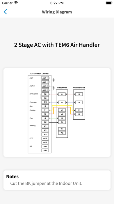 American Standard® Technician Screenshot