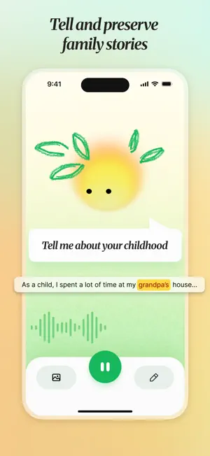 TellKin: Family Biographer screenshot 1