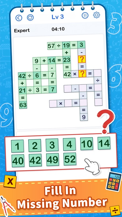Cross Math - Math Game Screenshot