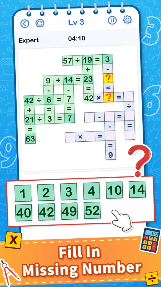 #2. Cross Math - Math Game (iOS) By: Joy Star Games