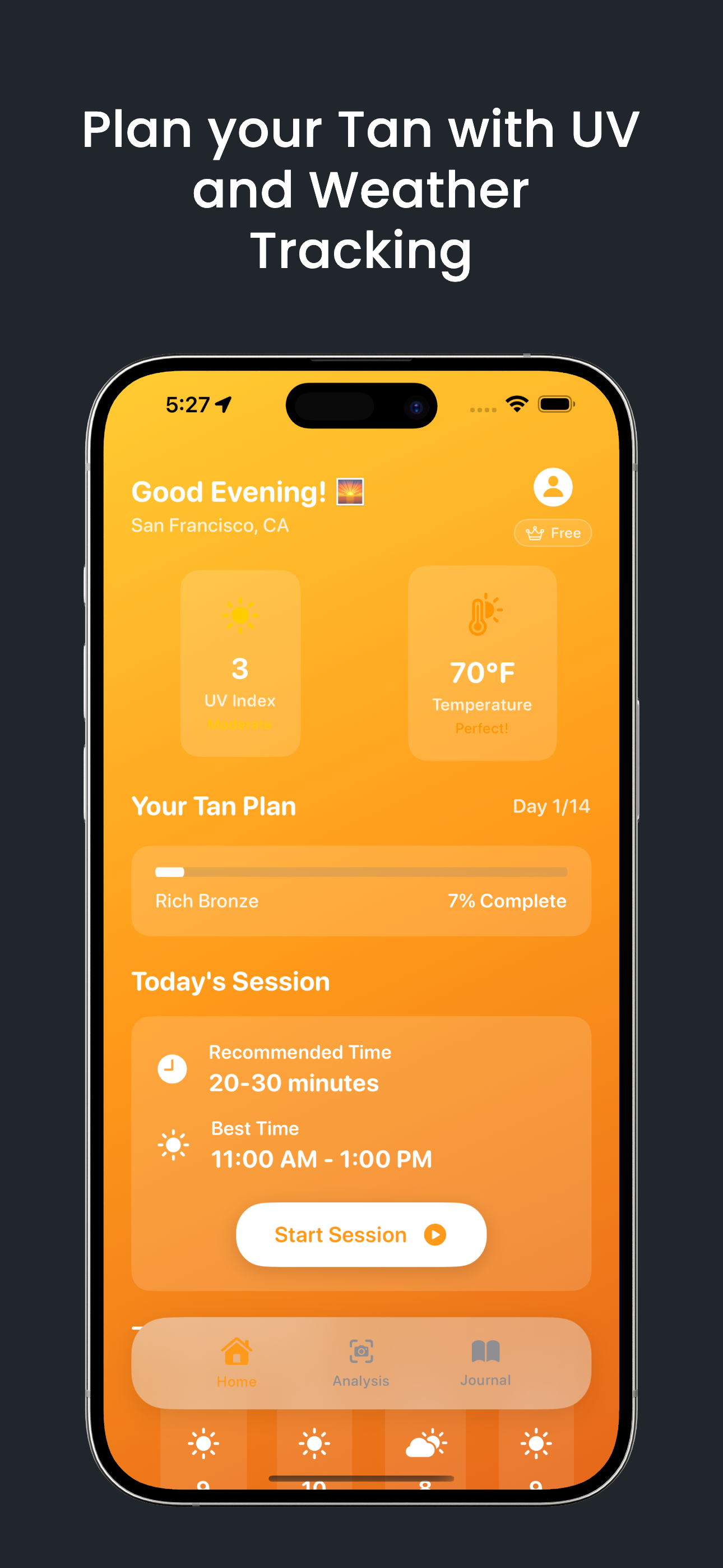TanPlan: Tanning App and UV