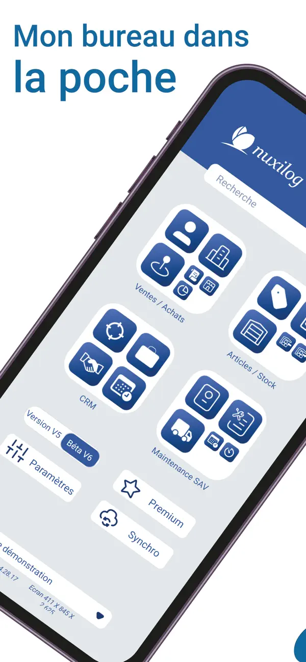 Screenshot #1 pour NuxiDev 6 Gestion + CRM + SAV