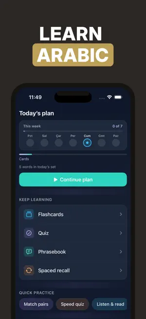 Learn and Speak Arabic screenshot 1