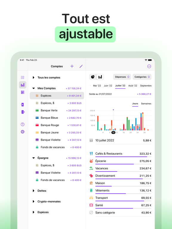 Screenshot #5 pour Gestion de budget - Money Flow