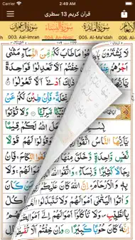 13 Line Quran Indopak Script iphone resimleri 2