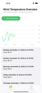 Wrist Temperature Analyse screenshot #1 for iPhone