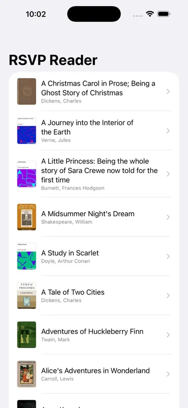 Classics Speed Read screenshot 1 of 3