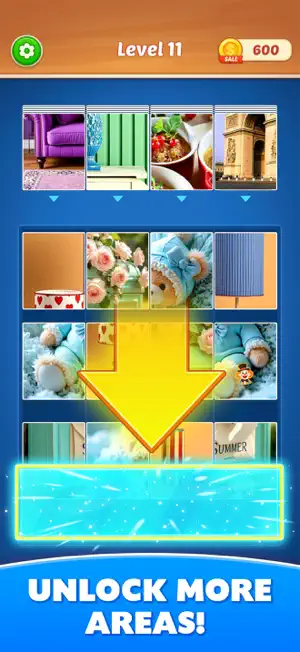 Jigsaw Cards: Drop & Match screenshot 3