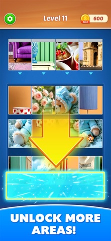 Jigsaw Cards: Drop & Match iPhone screenshot