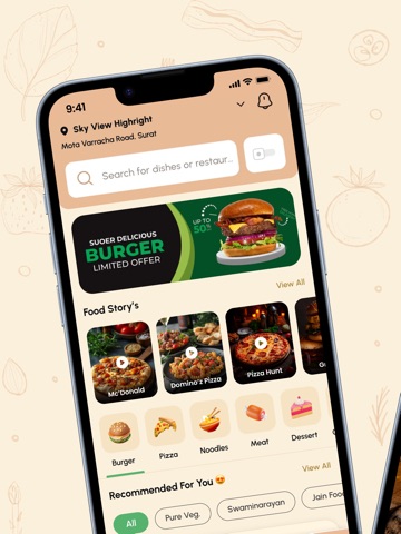 Winngs: Food Delivery Surat iPad screenshot 1