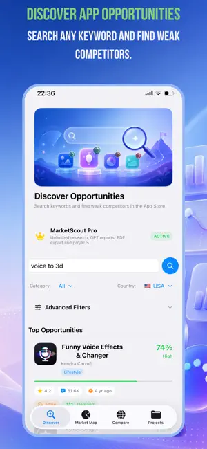 MarketScout: App Ideas AI screenshot 1