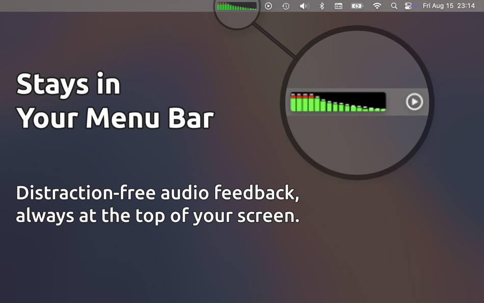 #2. SoundBar: Audio Level Meter (macOS) By: Baksoft