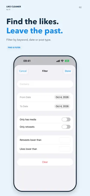 Like Cleaner for X screenshot 2