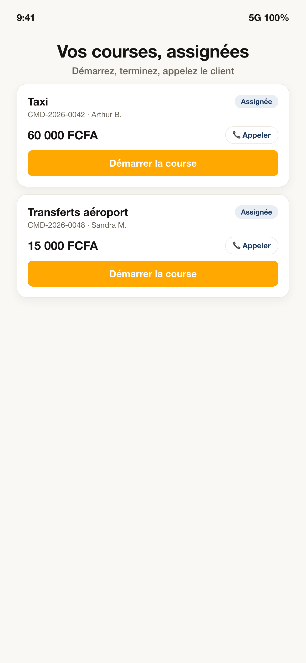 MoovAfrik Chauffeur screenshot 3