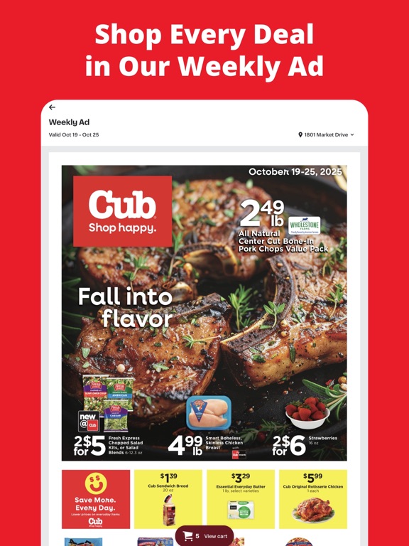 Cub Grocery & Liquor iPad screenshot 2 - Shopping app
