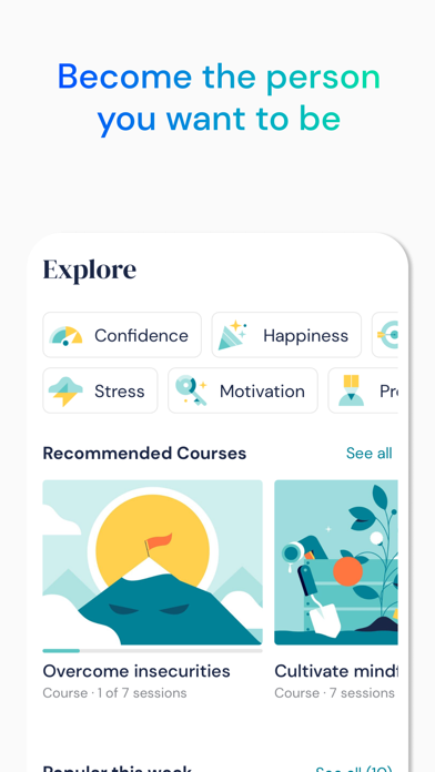 Mindshine: Mental Health Coach Screenshot