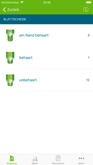 Screenshot von Agrar Bestimmer auf dem iPhone 3