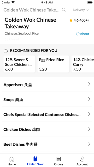 Golden Wok Chinese Takeaway Screenshot