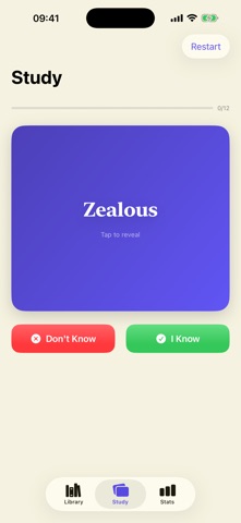 WordWeek Cards screenshot