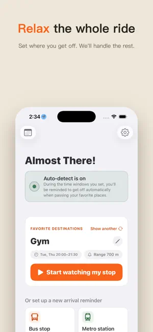 Almost There! – Stop Alarm screenshot 1
