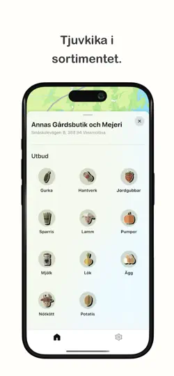 Screenshot von Gårdsbutiker I Sverige auf dem iPhone 4