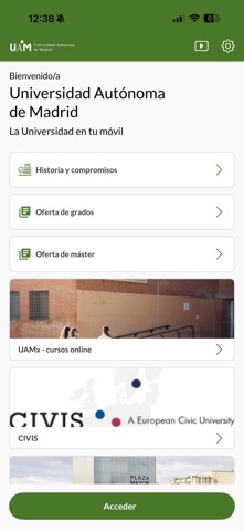UAM App iPhone screenshot