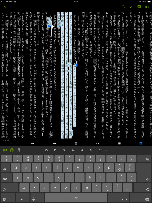 Screenshot #5 pour TATEditor - 縦書きエディタ