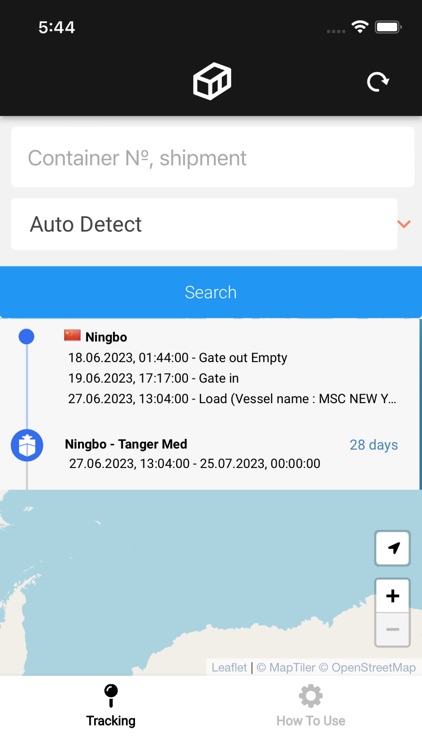 Container Tracking App