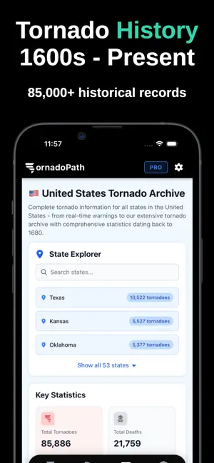 Tornado Tracker by TornadoPath iPhone screenshot 5